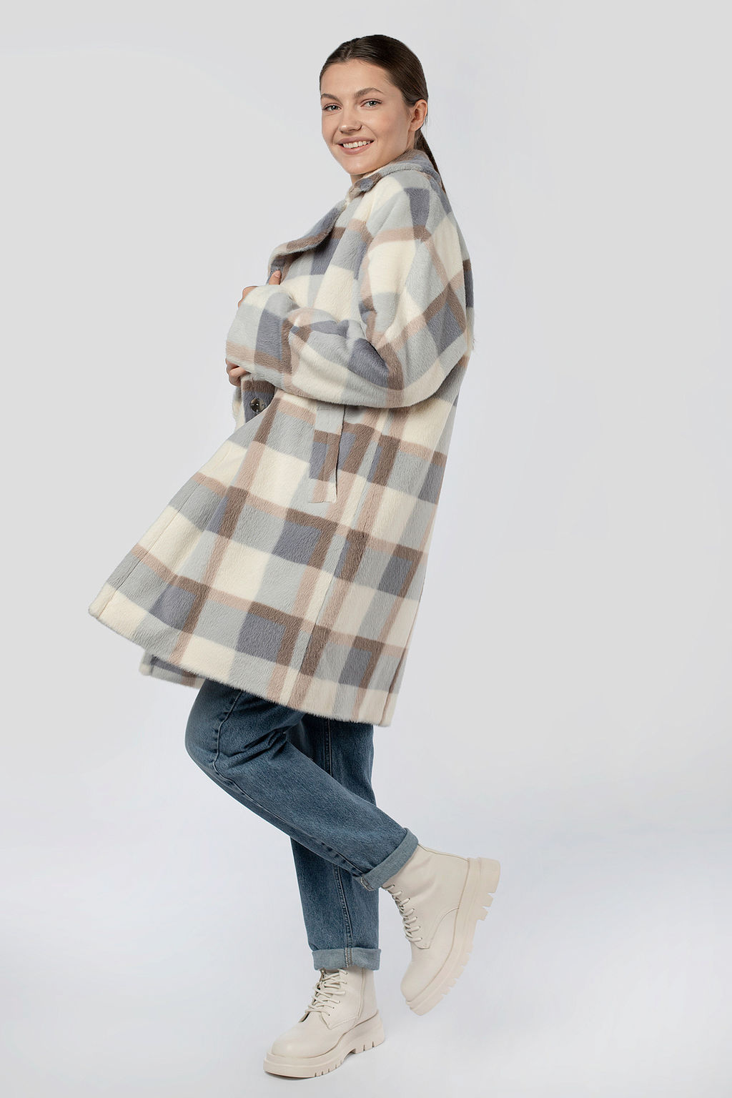 02-3181 Пальто женское утепленное - El podio фото 3