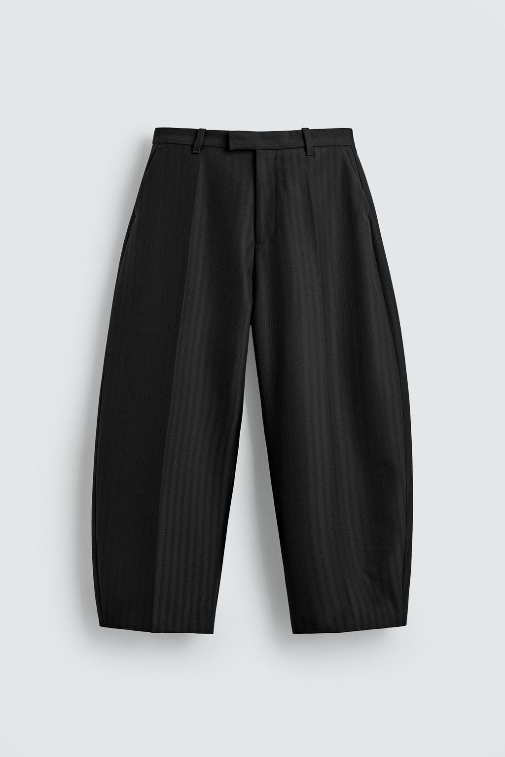 LIMITED EDITION CURVED FIT SUIT TROUSERS - Zara фото 7