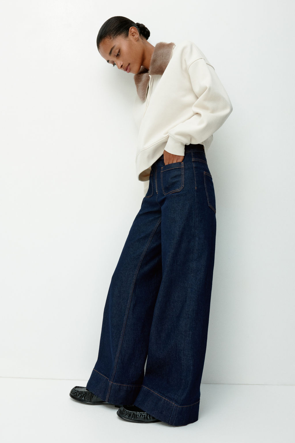 Wide Ultra High Jeans - H&m фото 2