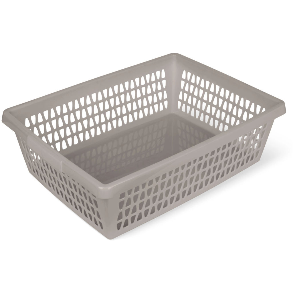 Цена за 5 шт. Корзина для хранения "Велетта", цвет коричнево-серый, 25*14*7см