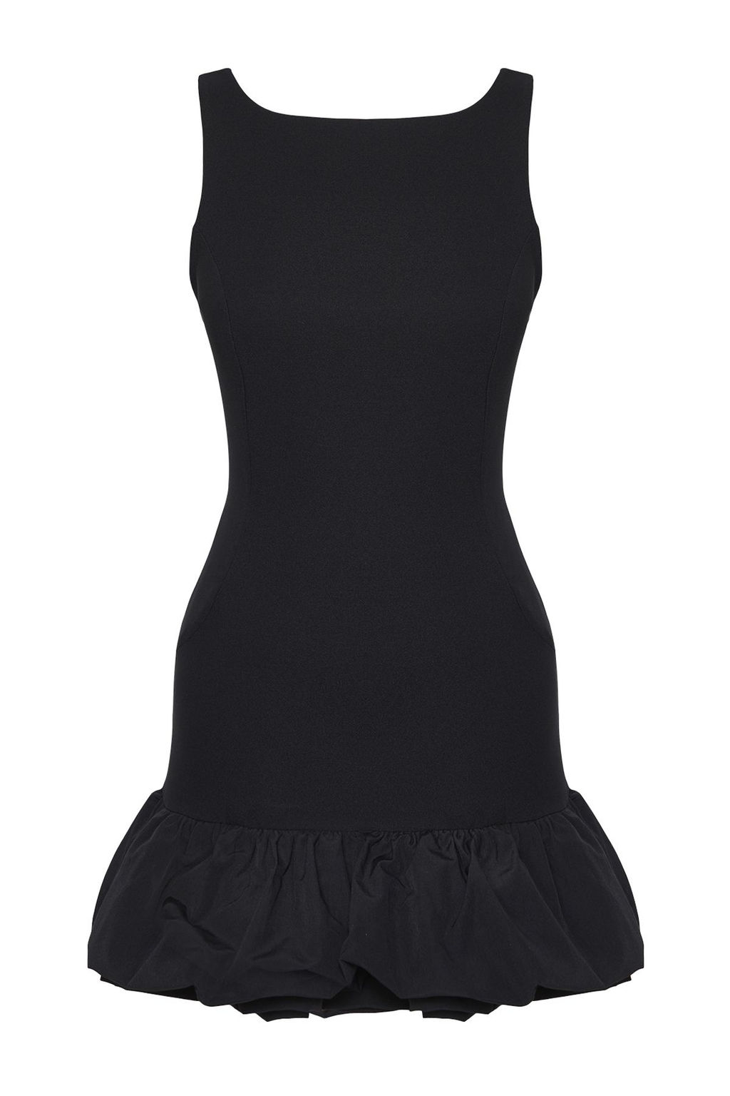 TRENDYOLMILLA Siyah Balon Etek Detayl? Ici Sort Astarl? Dokuma K?sa Elbise TPRSS25EL00059  фото 8