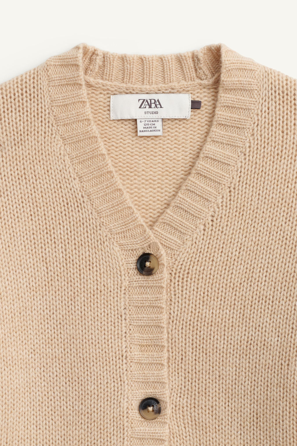 100% WOOL KNIT CARDIGAN LIMITED EDITION - Zara фото 7