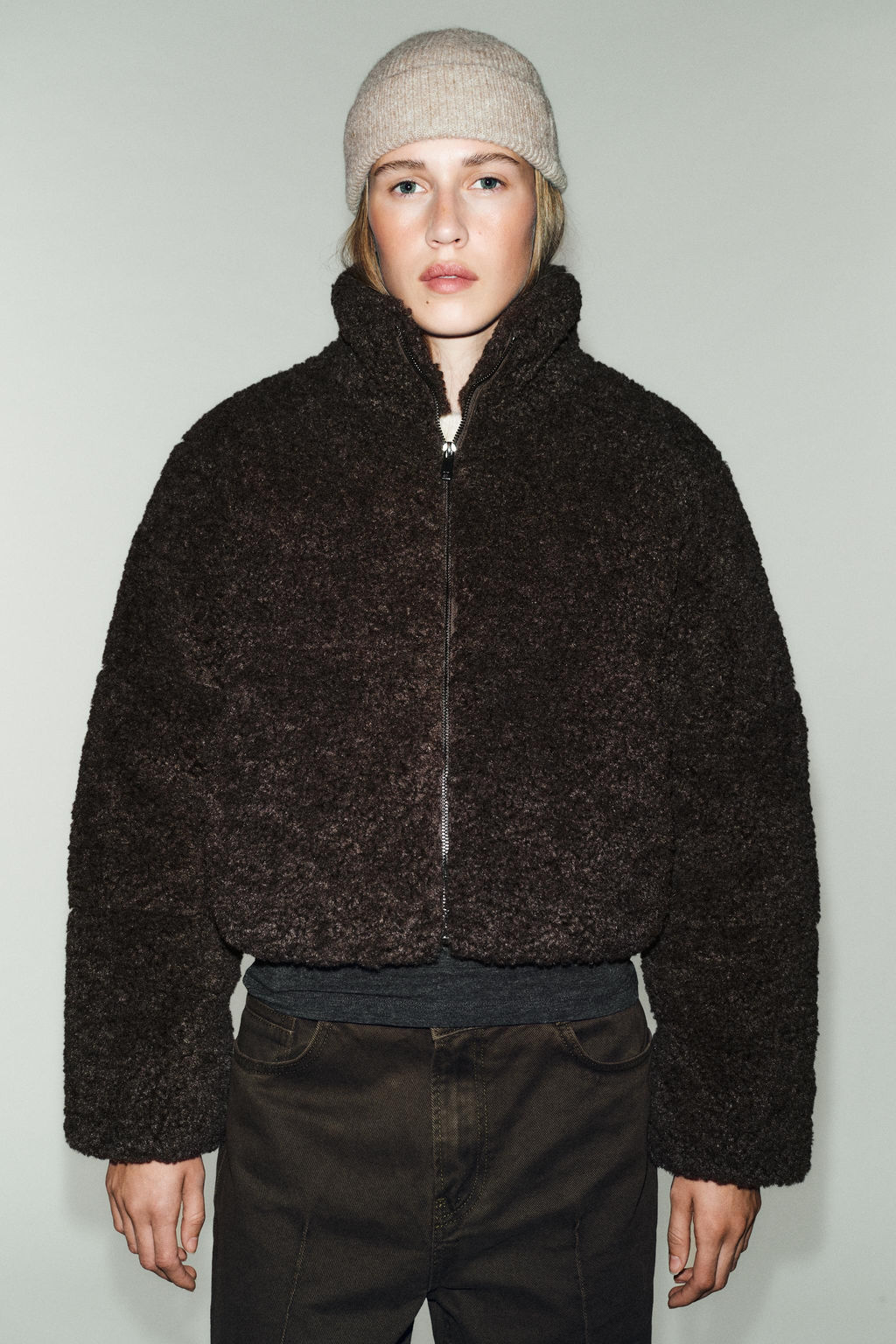 FLEECE ANORAK WITH THERMAL INSULATION