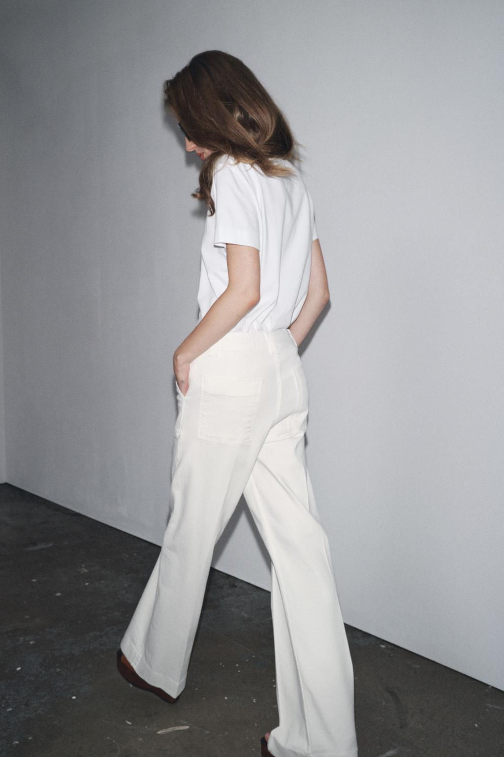 ZW COLLECTION FULL LENGTH HIGH-WAIST JEANS - Zara фото 3