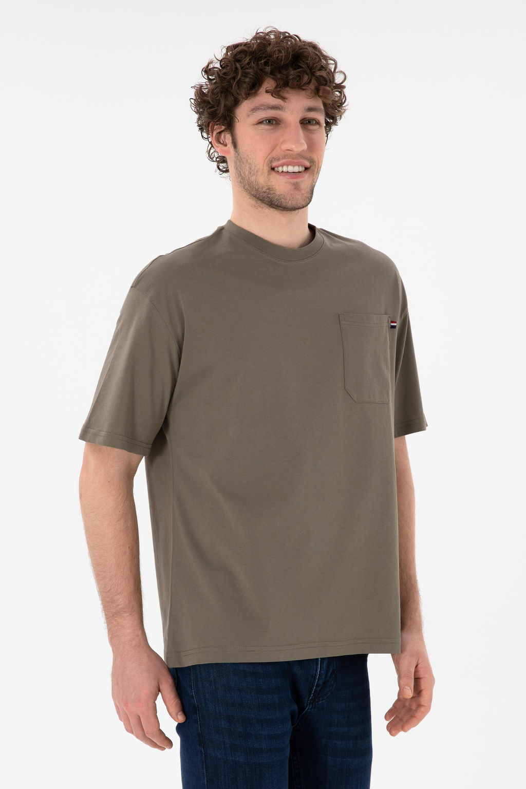 Erkek Comfort Fit Bisiklet Yaka Vizon Ti__rt Sepette S_rpriz _ndirim - U.s. polo assn фото 2