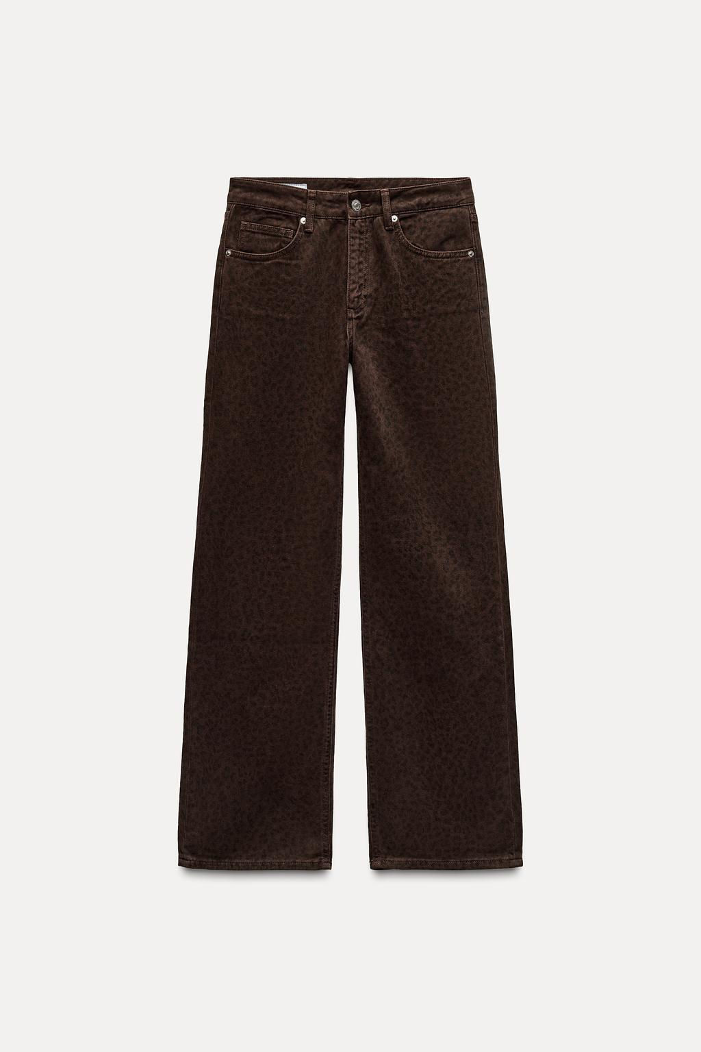 ANIMAL PRINT TRF SLOUCHY JEANS - Zara фото 4