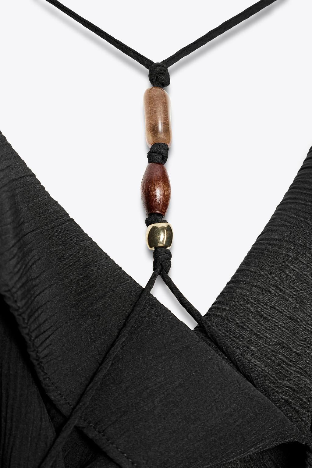 CAMISOLE DRESS WITH TRIMS - Zara фото 12