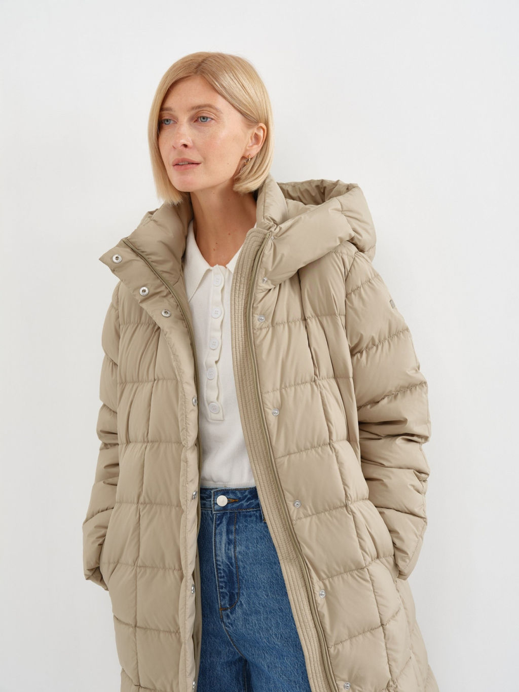 Conso/WDM 230552 - oliva Пуховое пальто  фото 6