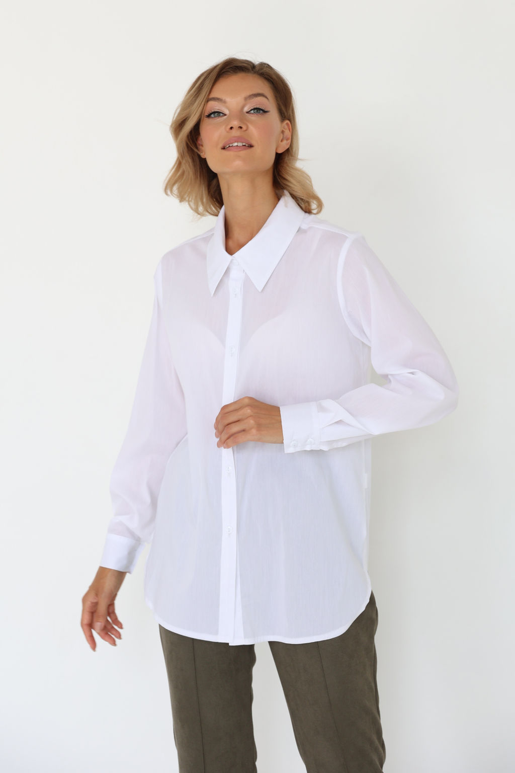 Рубашка с пуговицами по спинке - Looklikecat фото 3