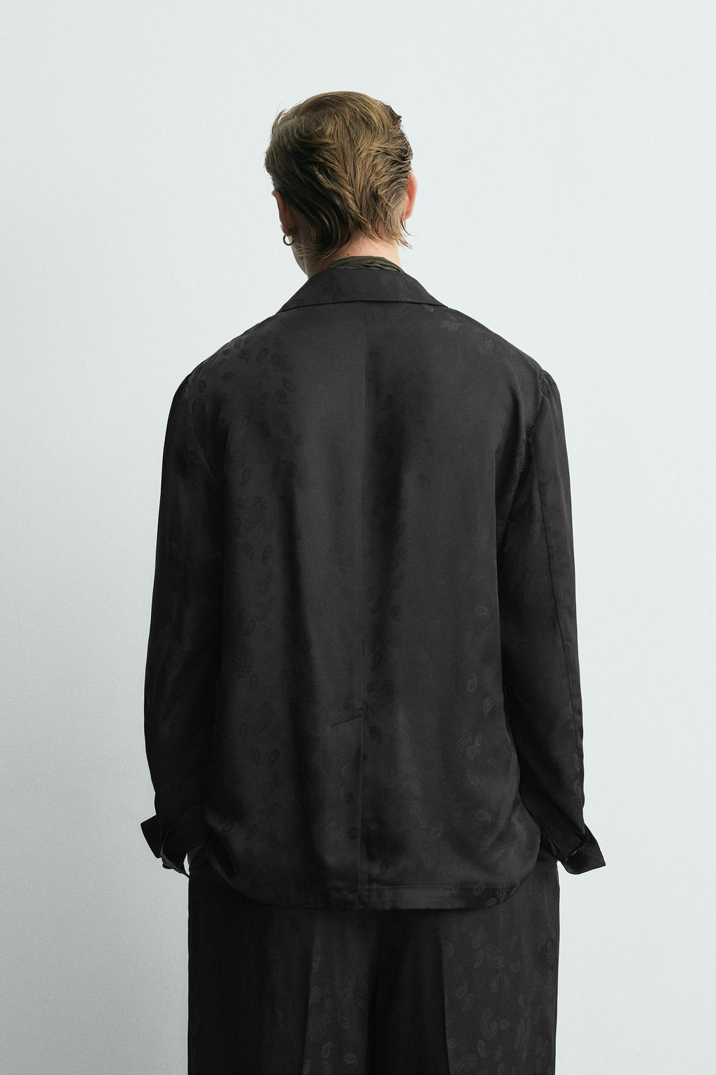 LIMITED EDITION PAISLEY JACQUARD SUIT RELAXED FIT BLAZER - Zara фото 3