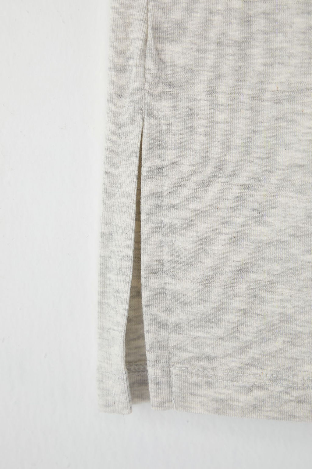 Gri Melanj K?z Cocuk Pamuklu Basic Y?rtmac Detayl? Wide Leg Orme Pantolon TKDSS25PL00016 - Trendyolmilla фото 4