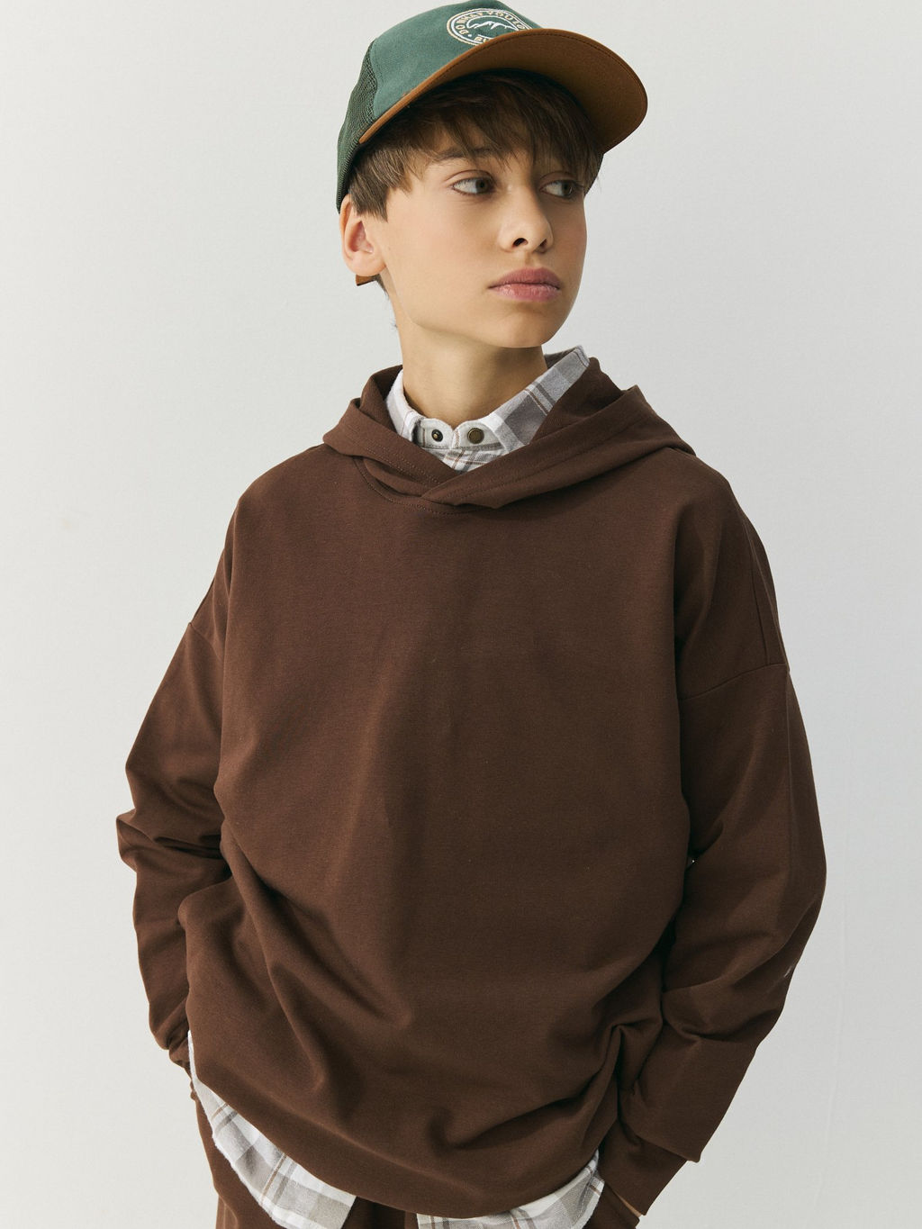 Худи оверсайз облегченное "Шоколад" 7+