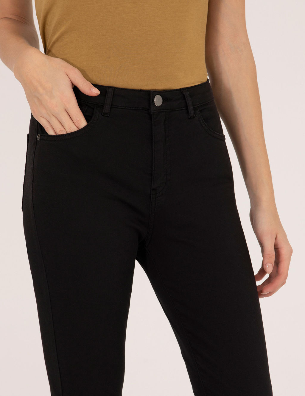 Siyah Skinny Fit Kanvas Pantolon - Pierre cardin фото 6