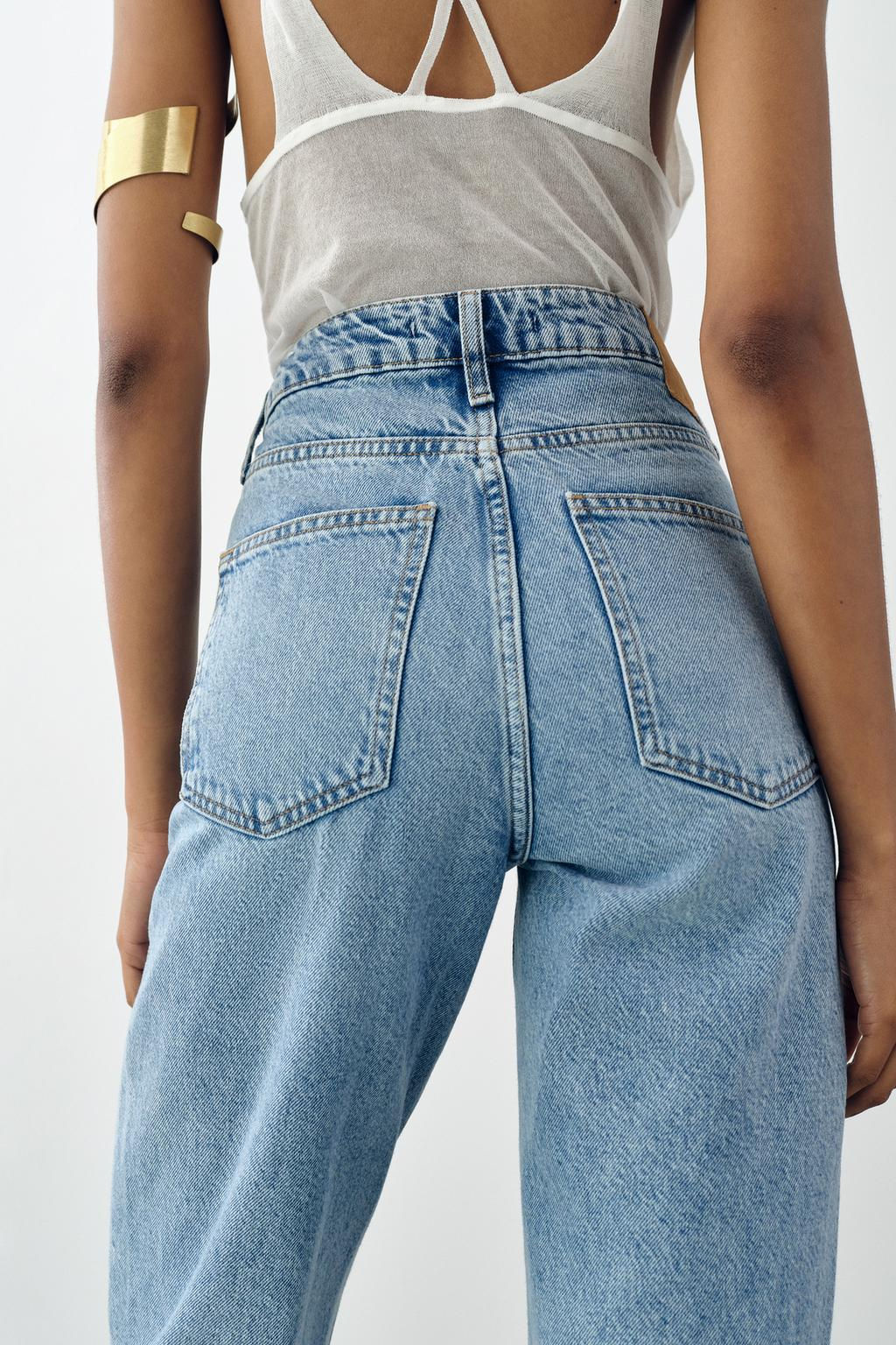 JEANS Z1975 HIGH-WAIST STRAIGHT - Zara фото 4