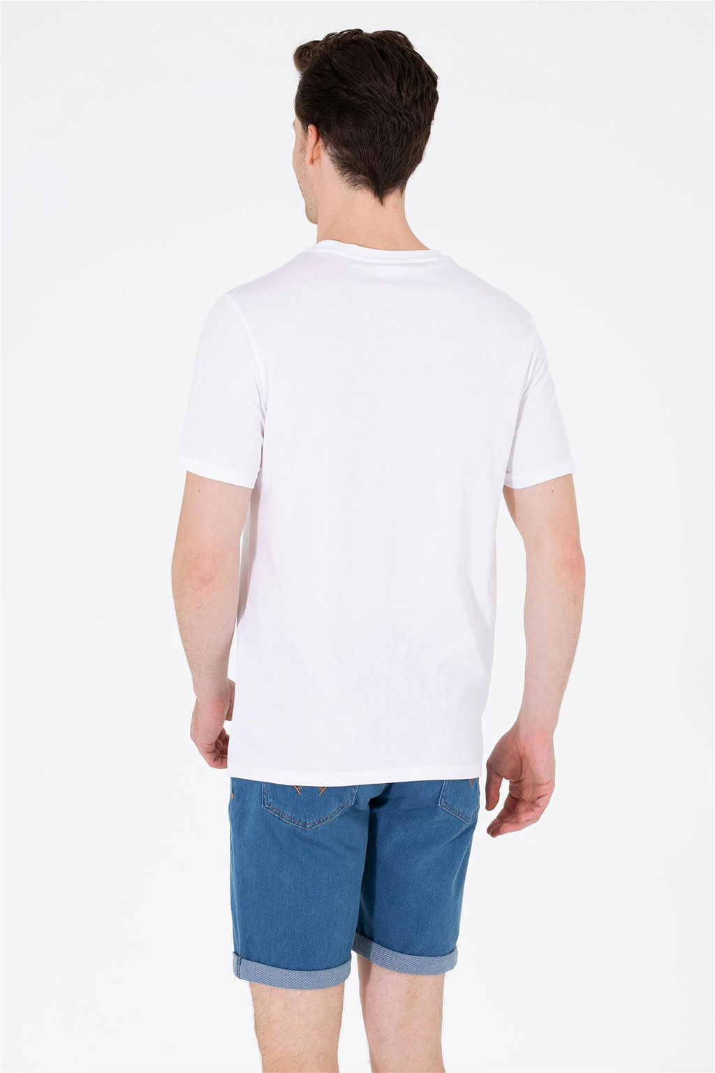 U. S. Polo Assn Мужская белая футболка с круглым вырезом - U.s. polo assn фото 13