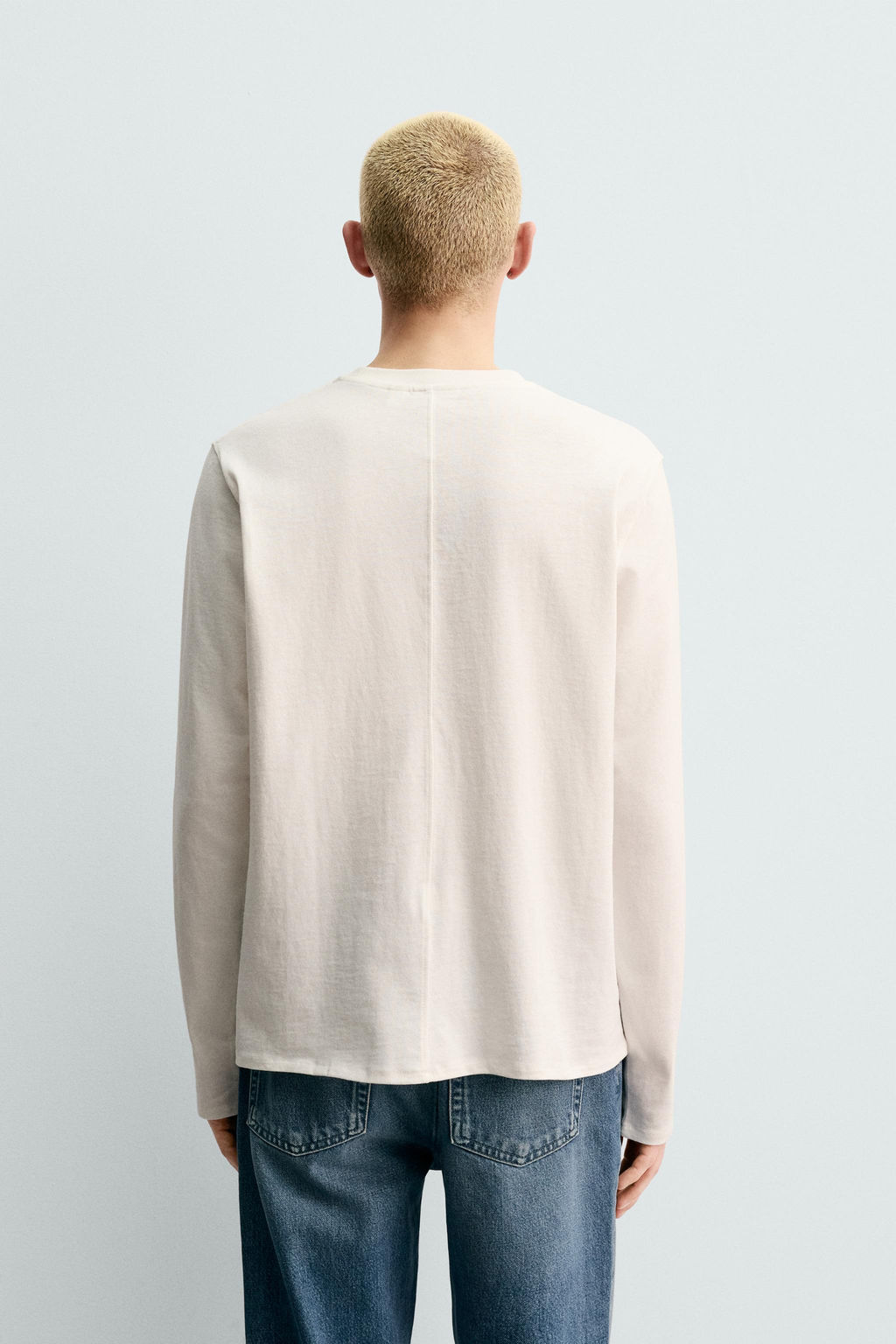 MEDIUM WEIGHT ORIGINS LONG SLEEVE T-SHIRT - Zara фото 3