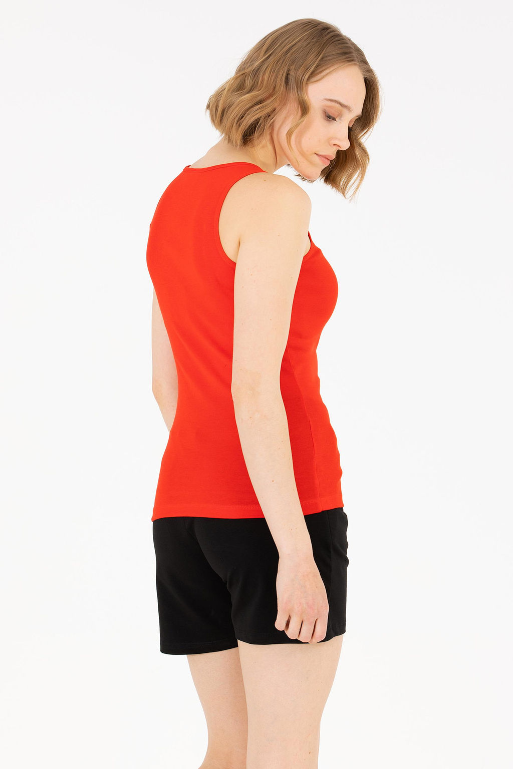 Женская красная футболка Basic - U.s. polo assn фото 5