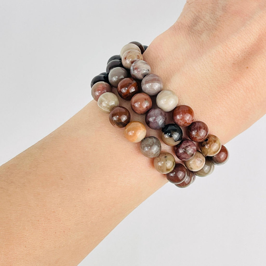 Бусины для украшений Окаменелое дерево (45 бусин) - Радуга самоцветов фото 5