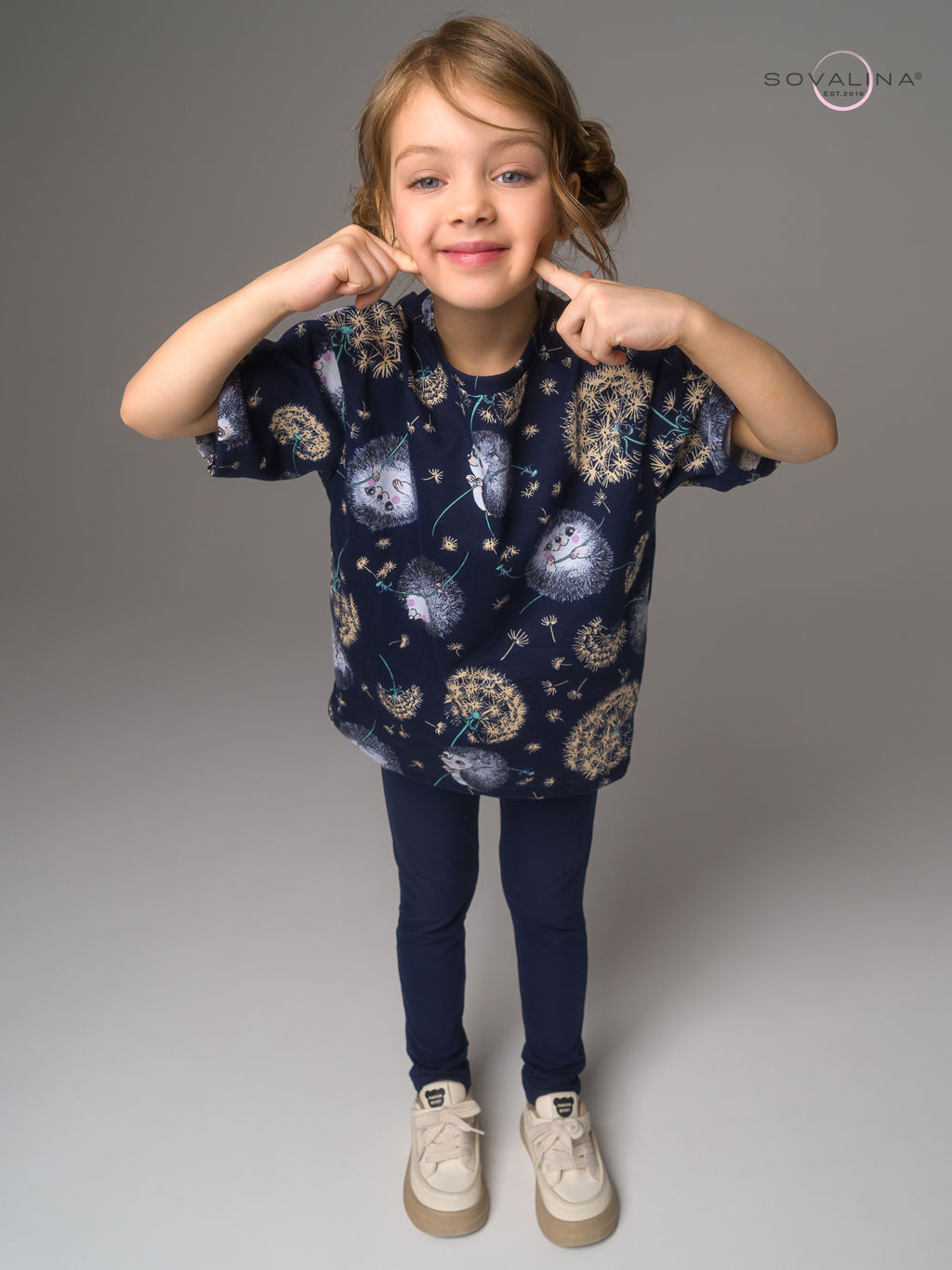 Костюм Мун ежик с одуванчиком-индиго - Sovalina фото 11
