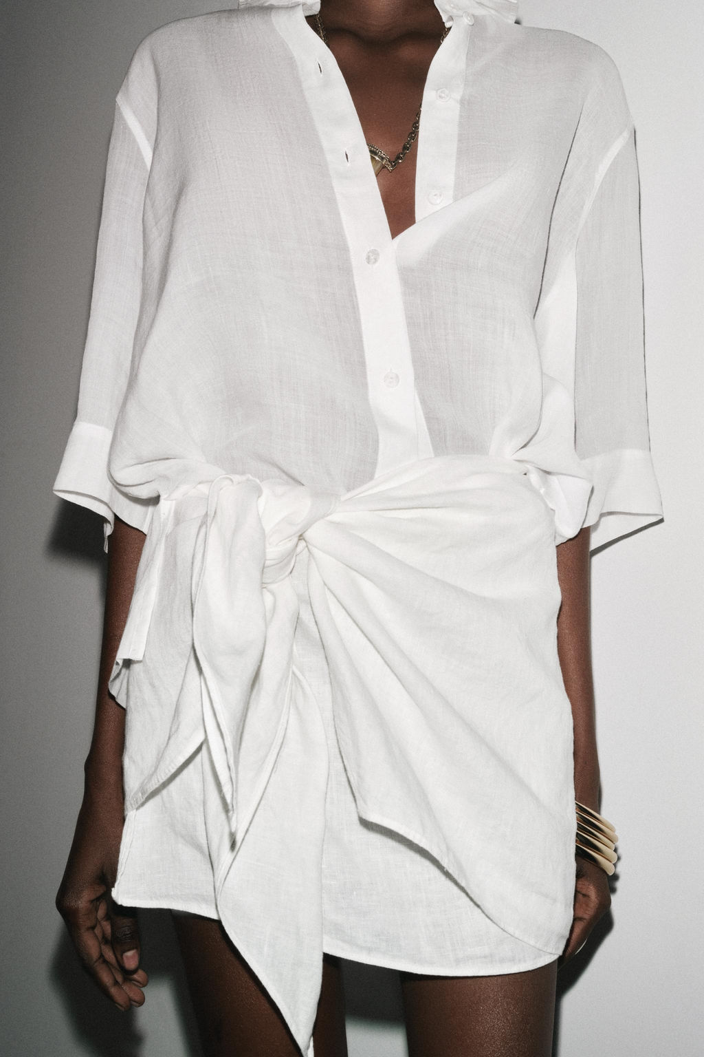 ZW COLLECTION RAMIE SHIRT - Zara фото 35