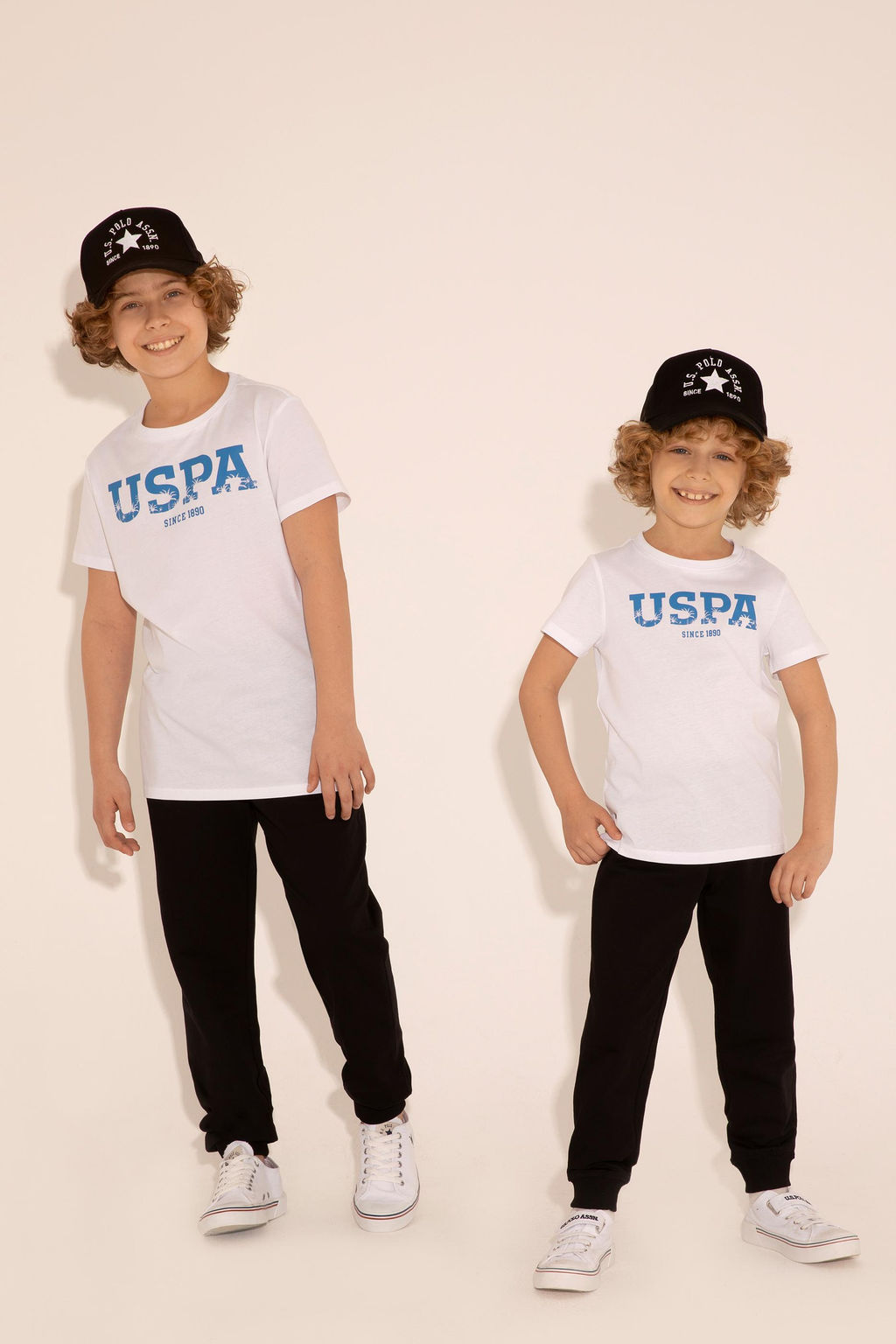 Спортивные штаны U.S. Polo Assn для мальчика черные хлопок  фото 6