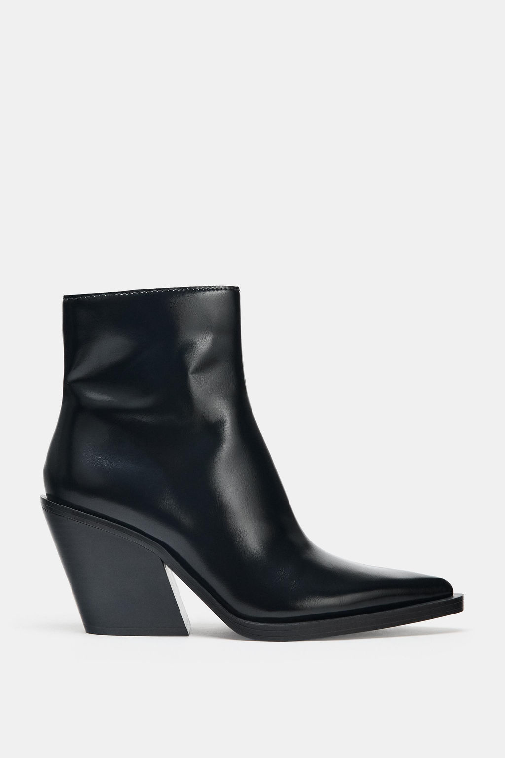 COWBOY HEEL ANKLE BOOTS - Zara фото 9