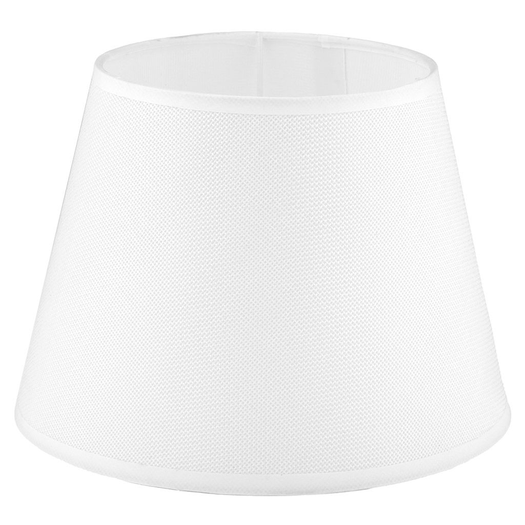 Светильник настольный Грета д20см, h26см, абажур текстильный д20см, h14,5см, цвет - белый, основание керамическое д15,5см, h15,5см, глянцевая глазурь, цвет - сине-серый (Китай) - Домашняя мода фото 3