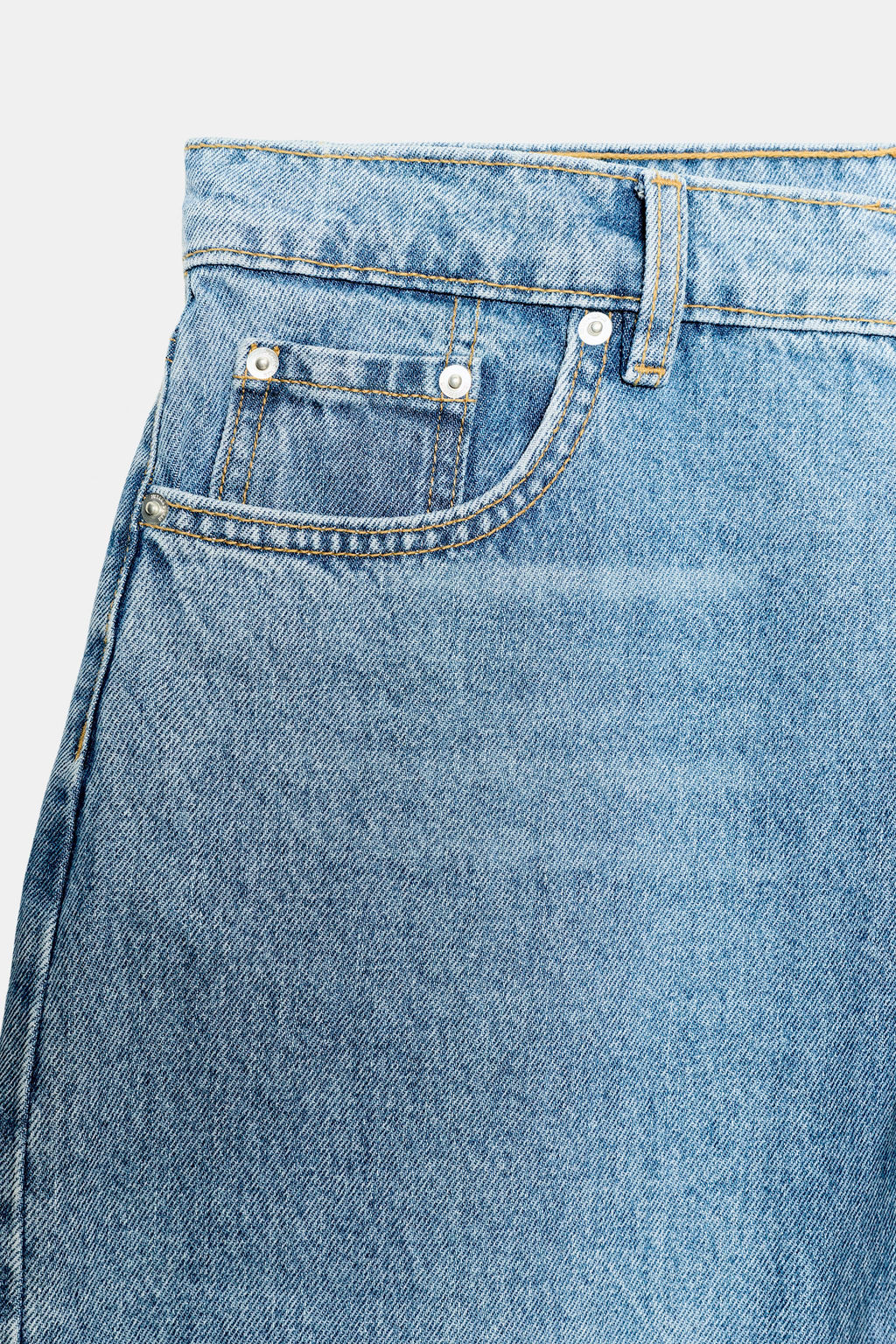 JEANS ZW COLLECTION CAPRI BALLOON TIRO MEDIO / Azul - Zara фото 8