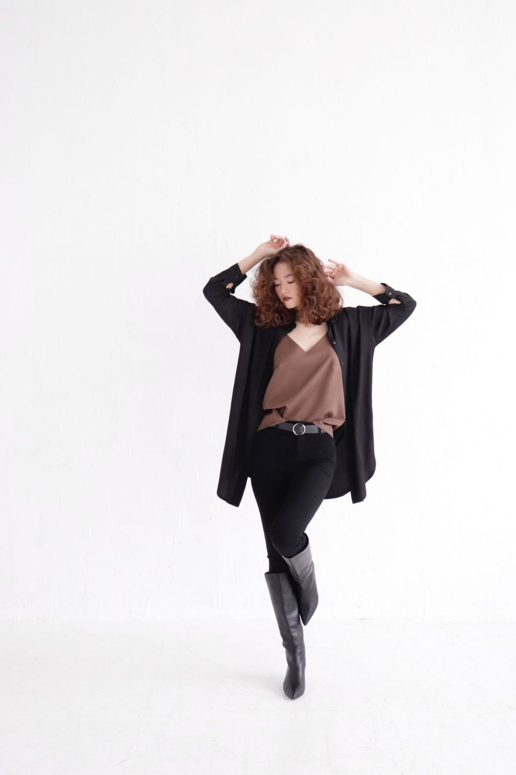 Базовая удлинённая рубашка свободного силуэта - Martichelli фото 4