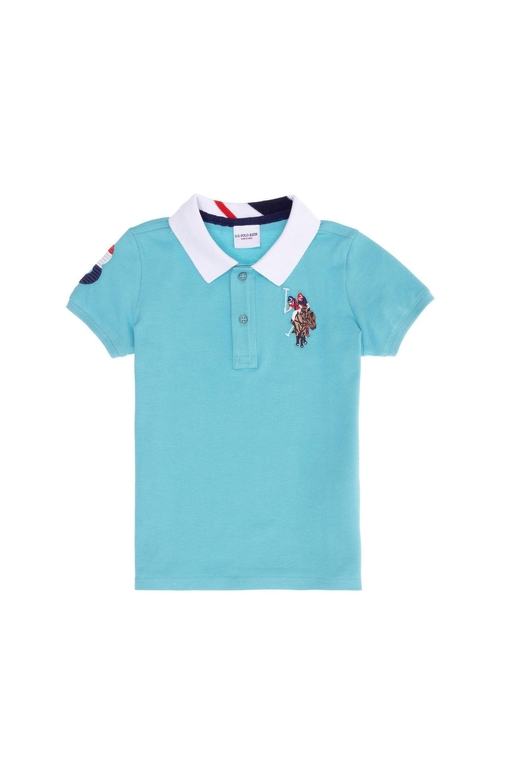 U. S. Polo Assn Мятная базовая футболка-поло для мальчиков - U.s. polo assn фото 5