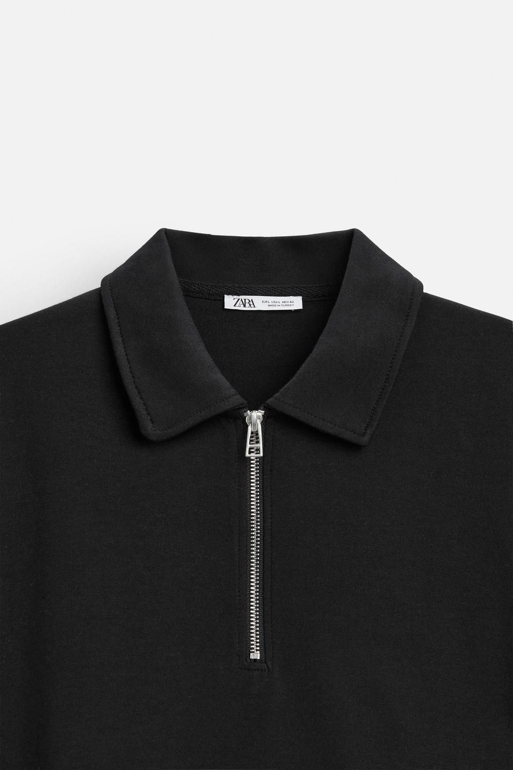 INTERLOCK ZIP POLO SHIRT - Zara фото 25