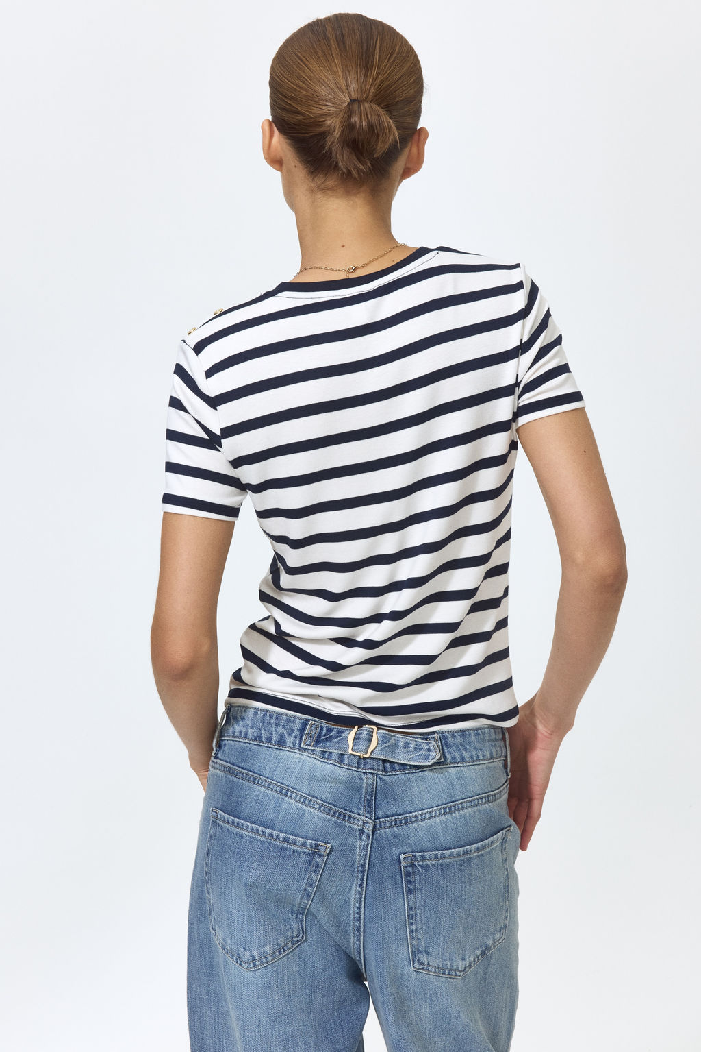 Camiseta de viscosa con botones decorativos - H&m фото 6