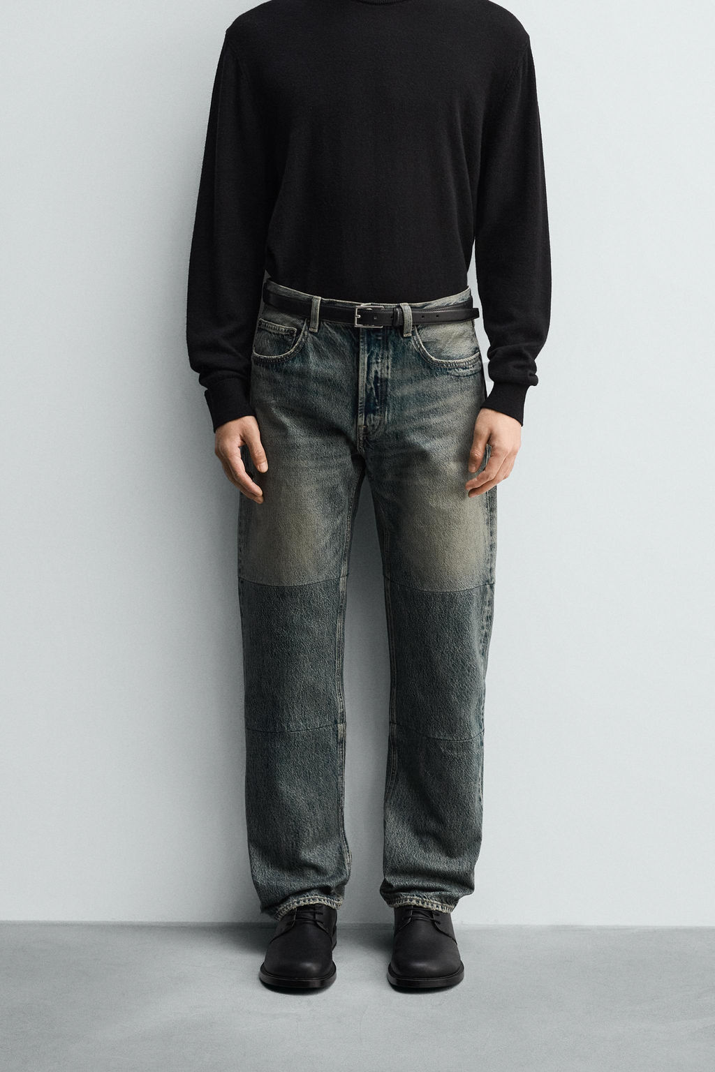 STRAIGHT FIT JEANS WITH SEAMS - Zara фото 12