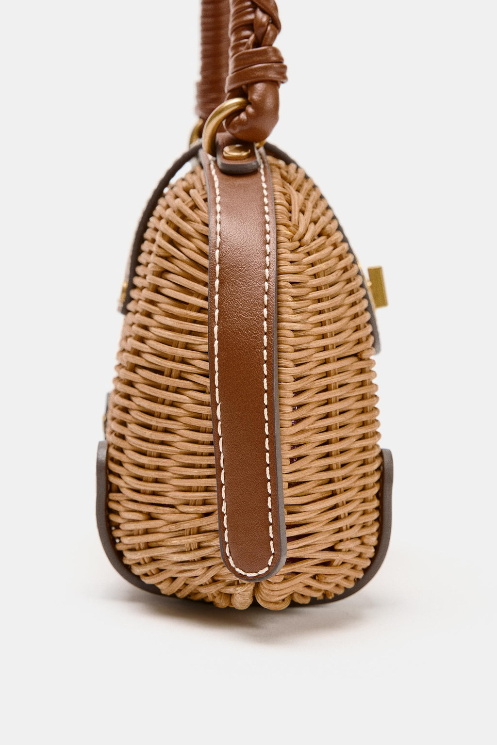 BOLSO R?GIDO MINI BANDOLERA / Tostado