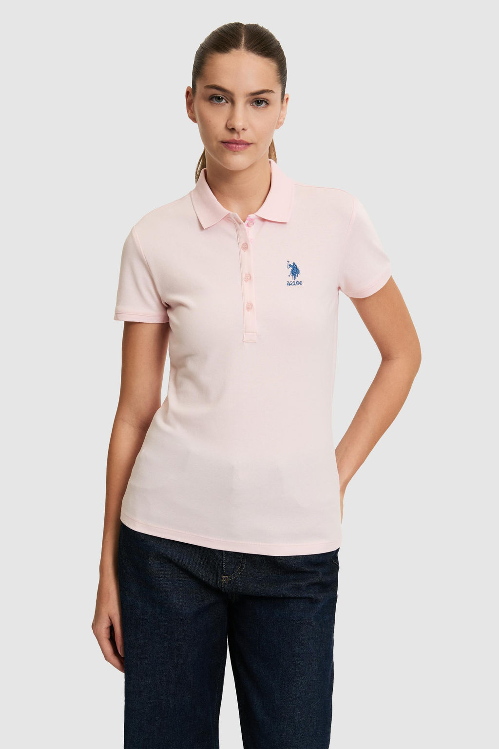 Kad_n A__k Polo Yaka Basic Ti__rt