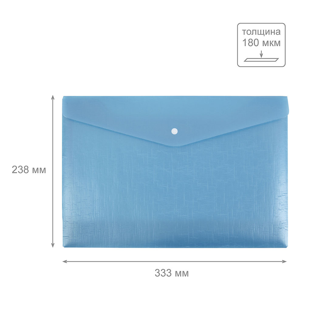 Expert Complete Trend ICEberries Папка-конверт с кнопкой A4 180 мкм лён 20 шт. голубика ЕС211120071