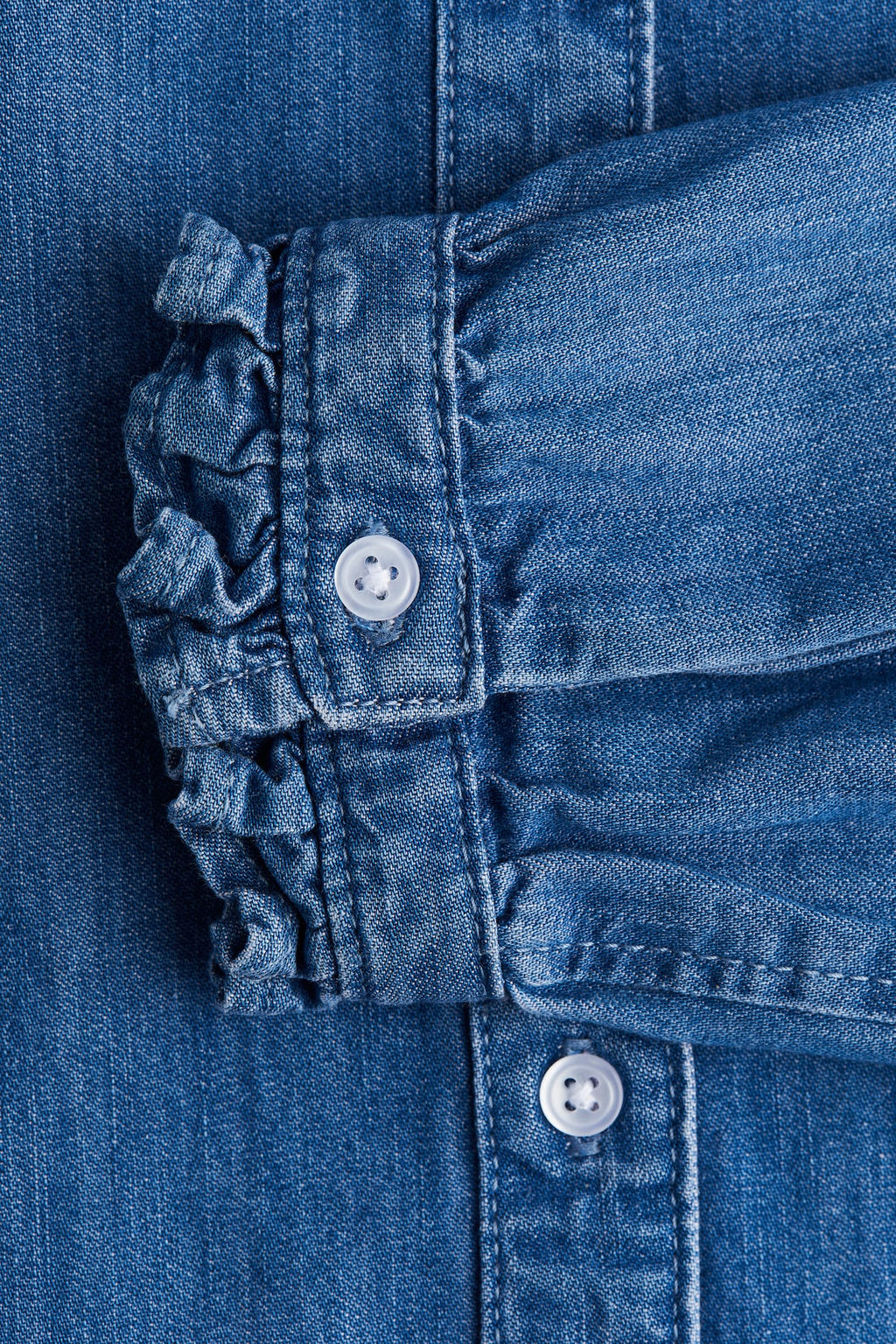 Blusa denim con volantes - H&m фото 7