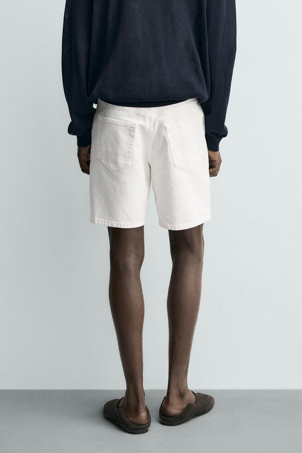BERMUDA DENIM REGULAR FIT / Blanco roto - Zara фото 3