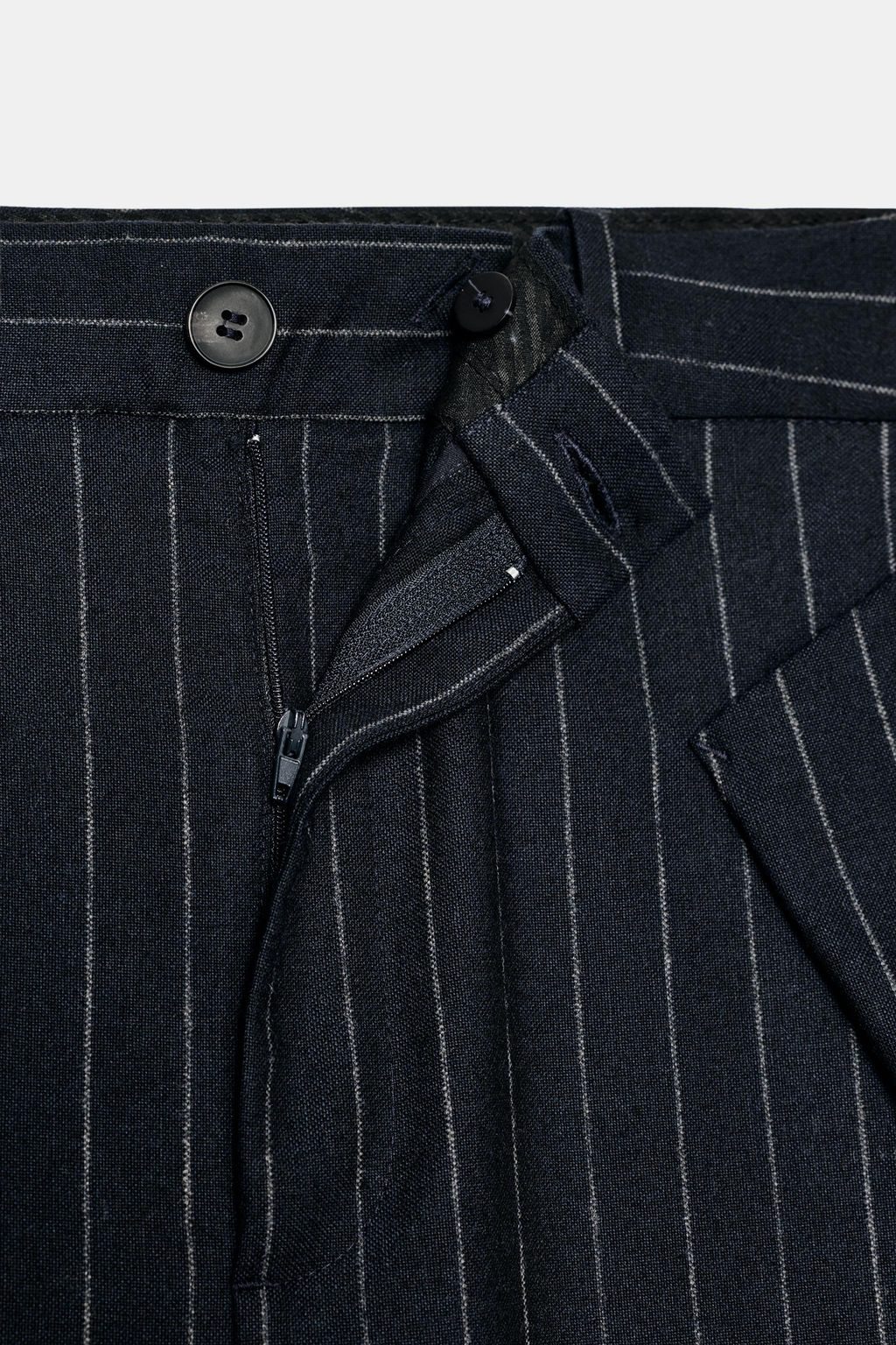 ZW COLLECTION PINSTRIPE TROUSERS WITH WOOL - Zara фото 6