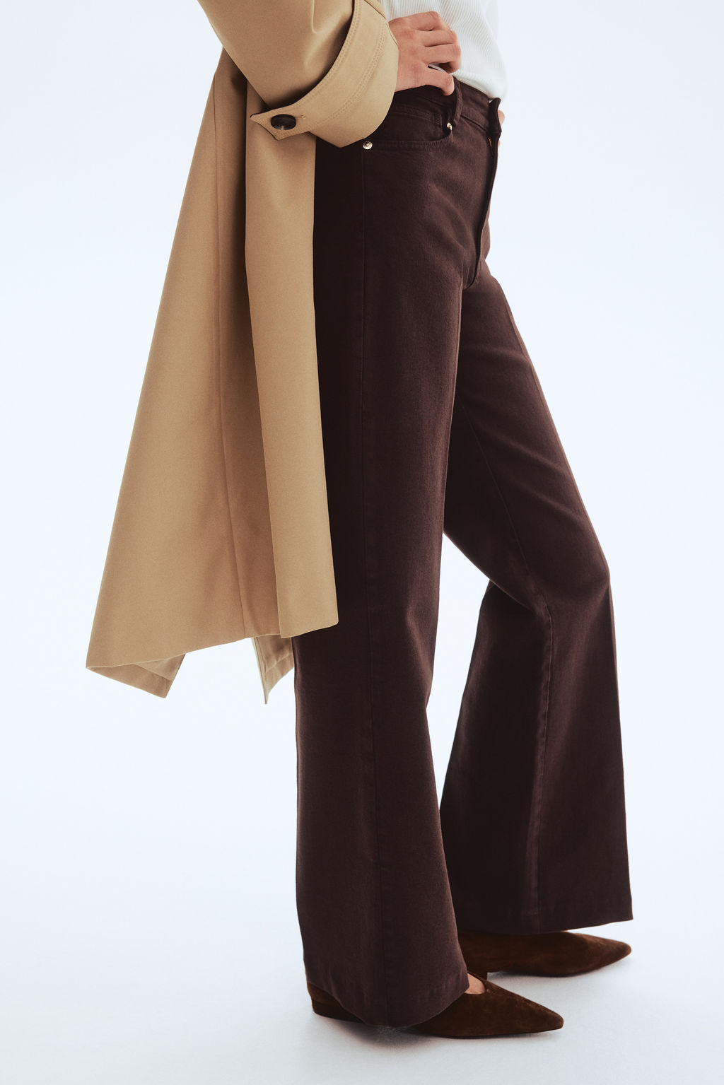 Pantal?n bootcut de sarga - H&m фото 4