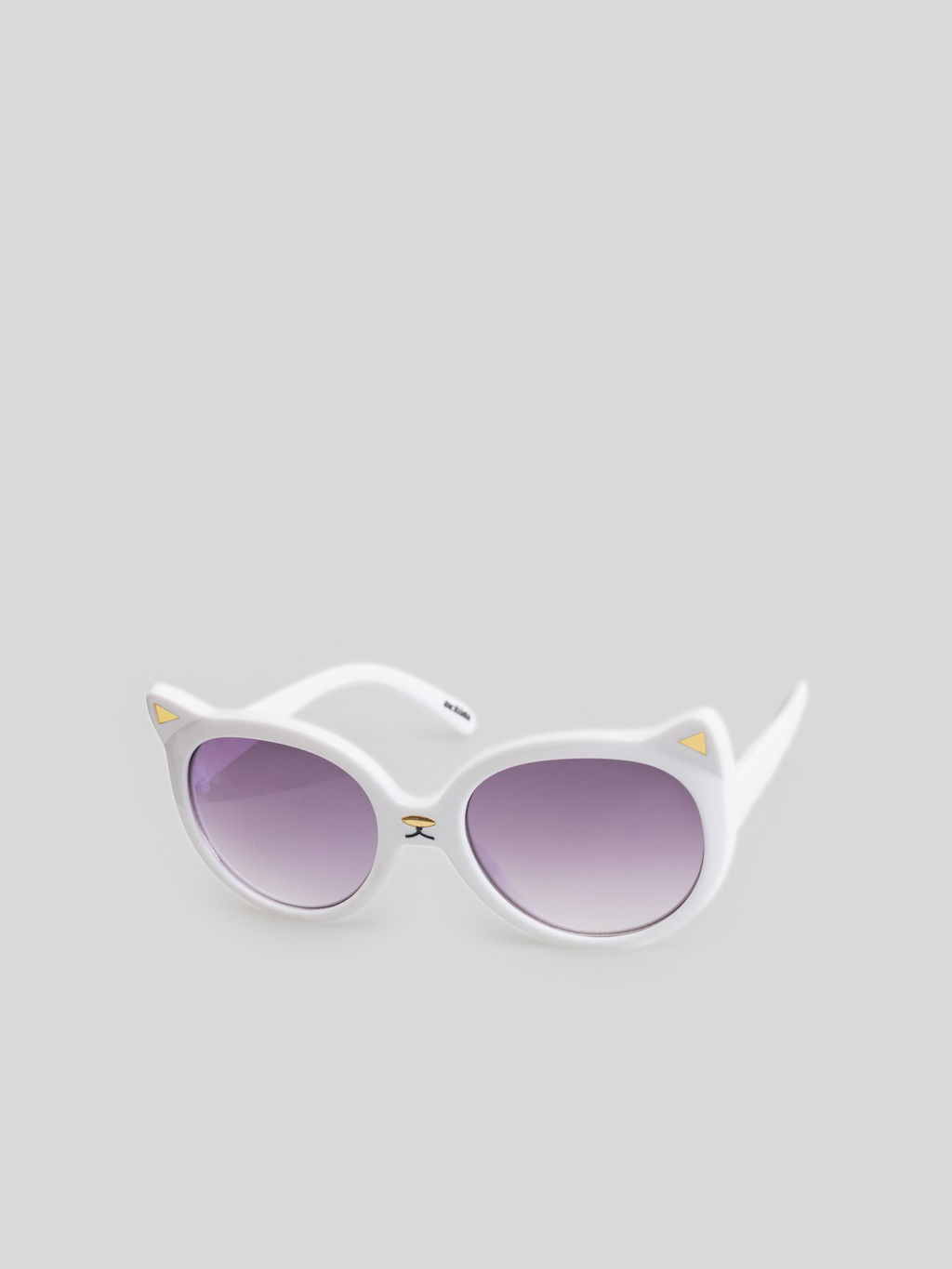 ACOOLA / Очки солнцезащитные детские Kitty молочный  фото 3