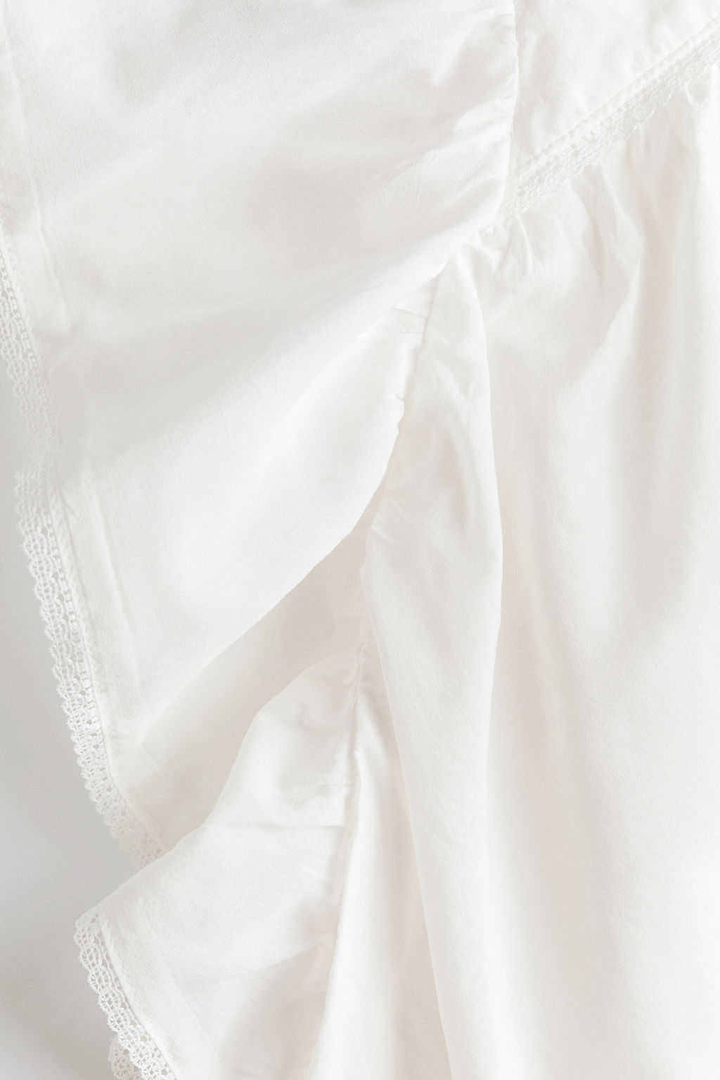 Blusa de manga circular con ribete de encaje - H&m фото 6