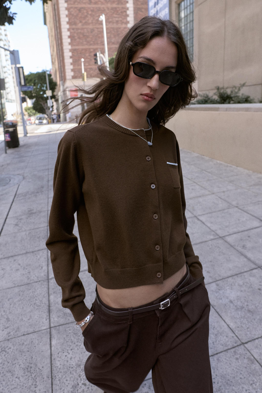 COMBINED KNIT CARDIGAN - Zara фото 2