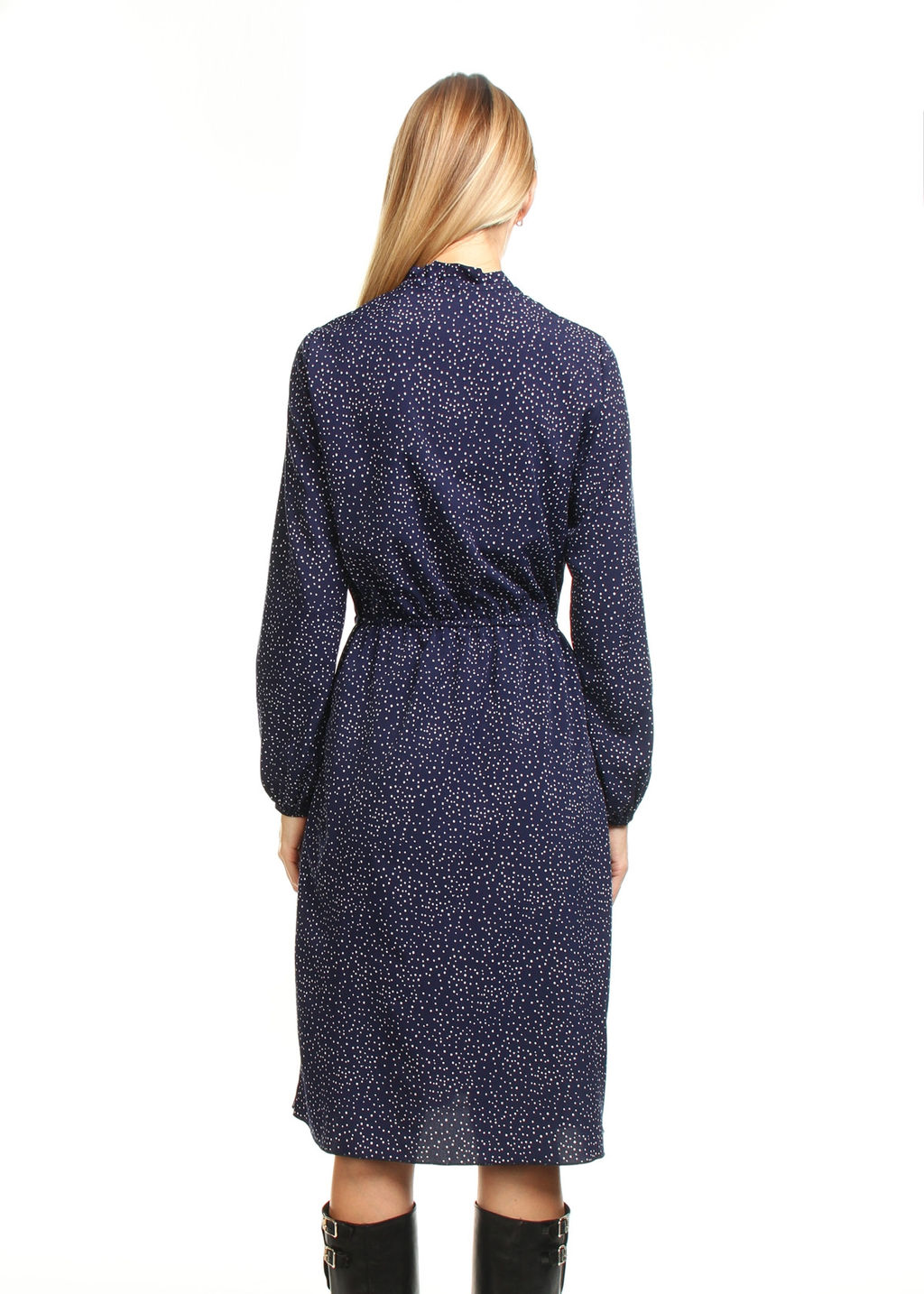 ПЛАТЬЕ ПЛ534 В БЕЛЫЙ ГОРОШЕК Ткань софт - Assana фото 7