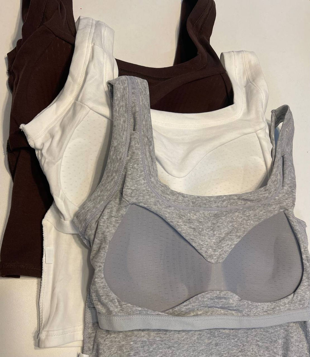 K10985 Кроп-топ с чашками Пуш-ап МЯТНЫЙ