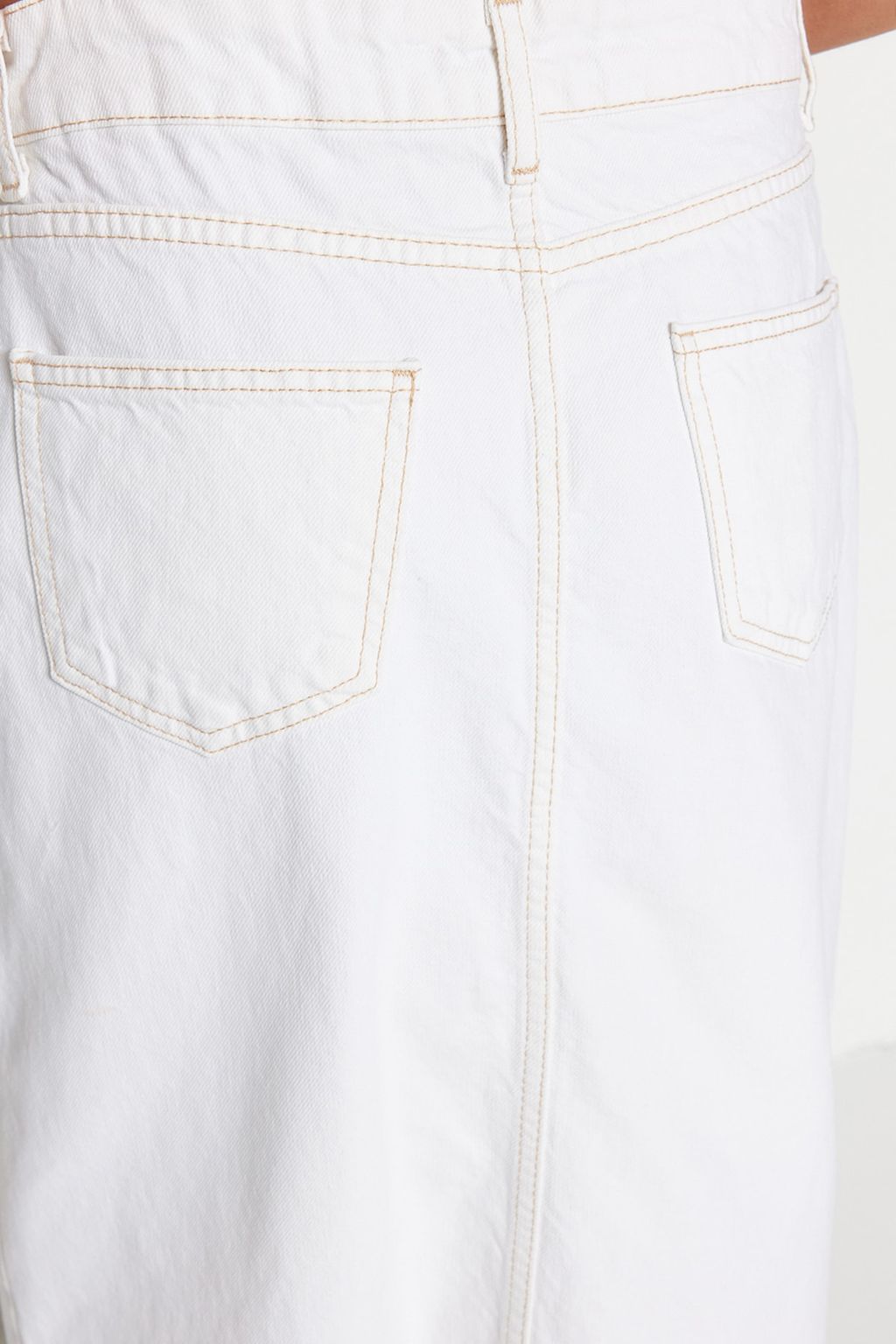 TRENDYOLMILLA Siyah More Sustainable Y?rtmacl? Maxi Denim Etek TWOSS23ET00290 фото 5