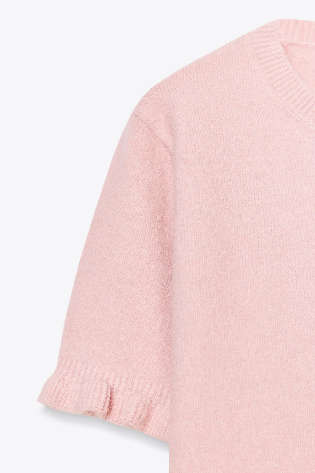 KNIT SHORT SLEEVE SWEATER WITH RUFFLES - Zara фото 7