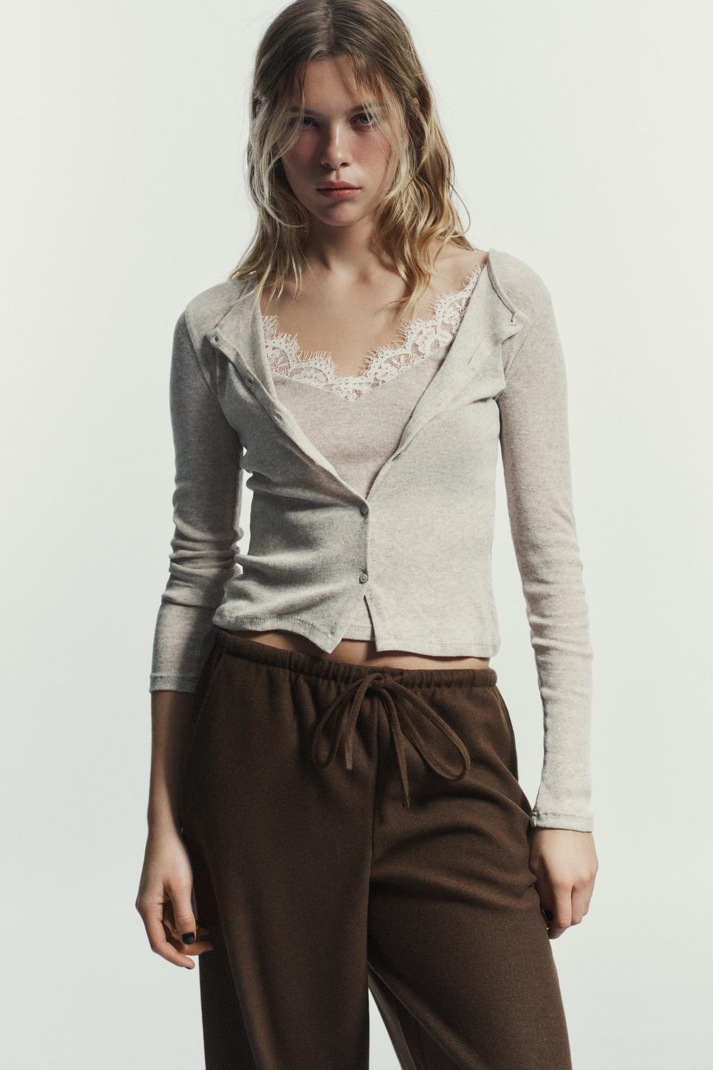 PALAZZO TROUSERS WITH TIE - Zara фото 2