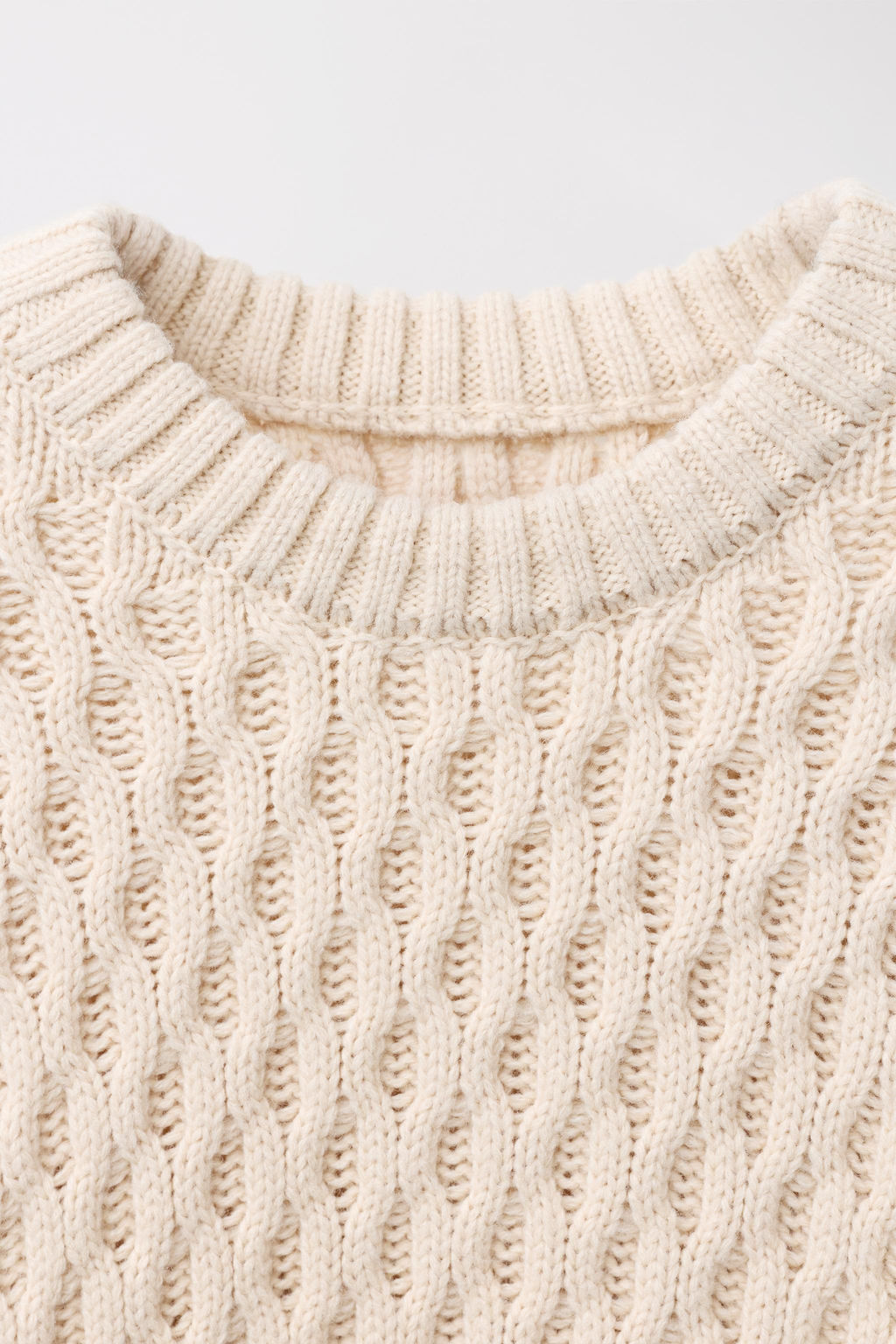 CABLE KNIT WOOL JUMPER LIMITED EDITION - Zara фото 3