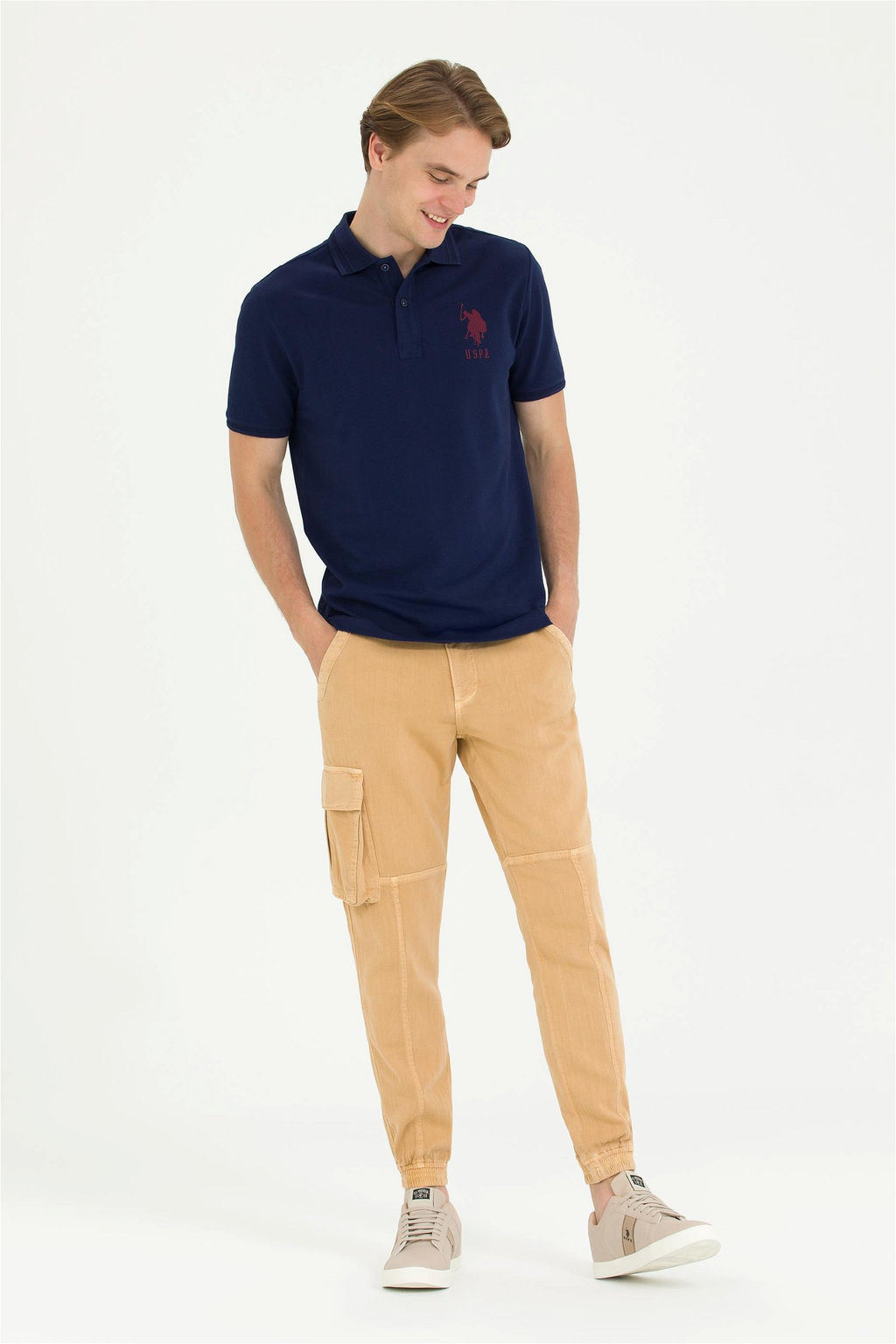 U. S. Polo Assn Мужские брюки из парусины светло-коричневого цвета - U.s. polo assn фото 8